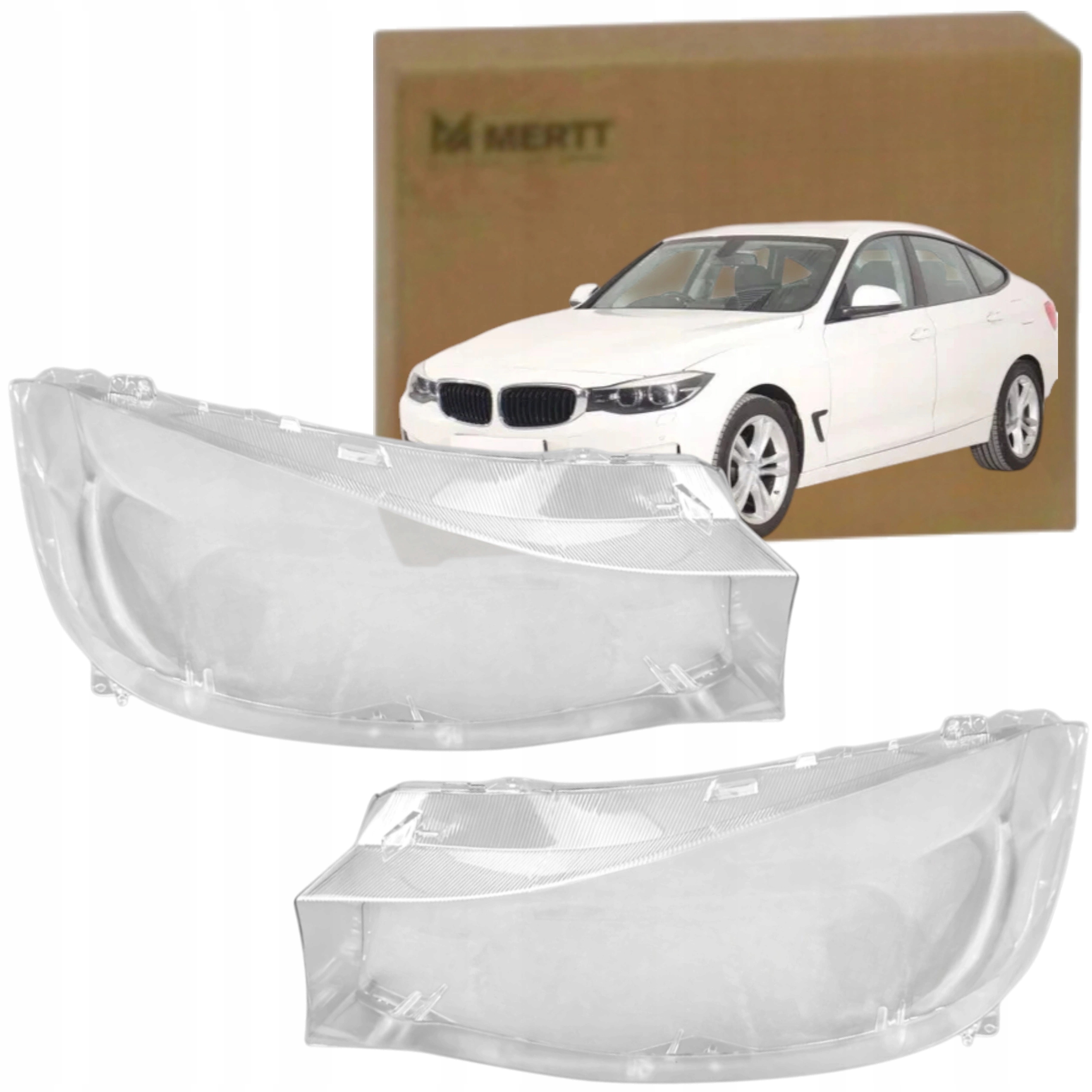 Komplet Klošů předního světlometu sklo Levé Pravé Bmw 3 Gt F34 13-15