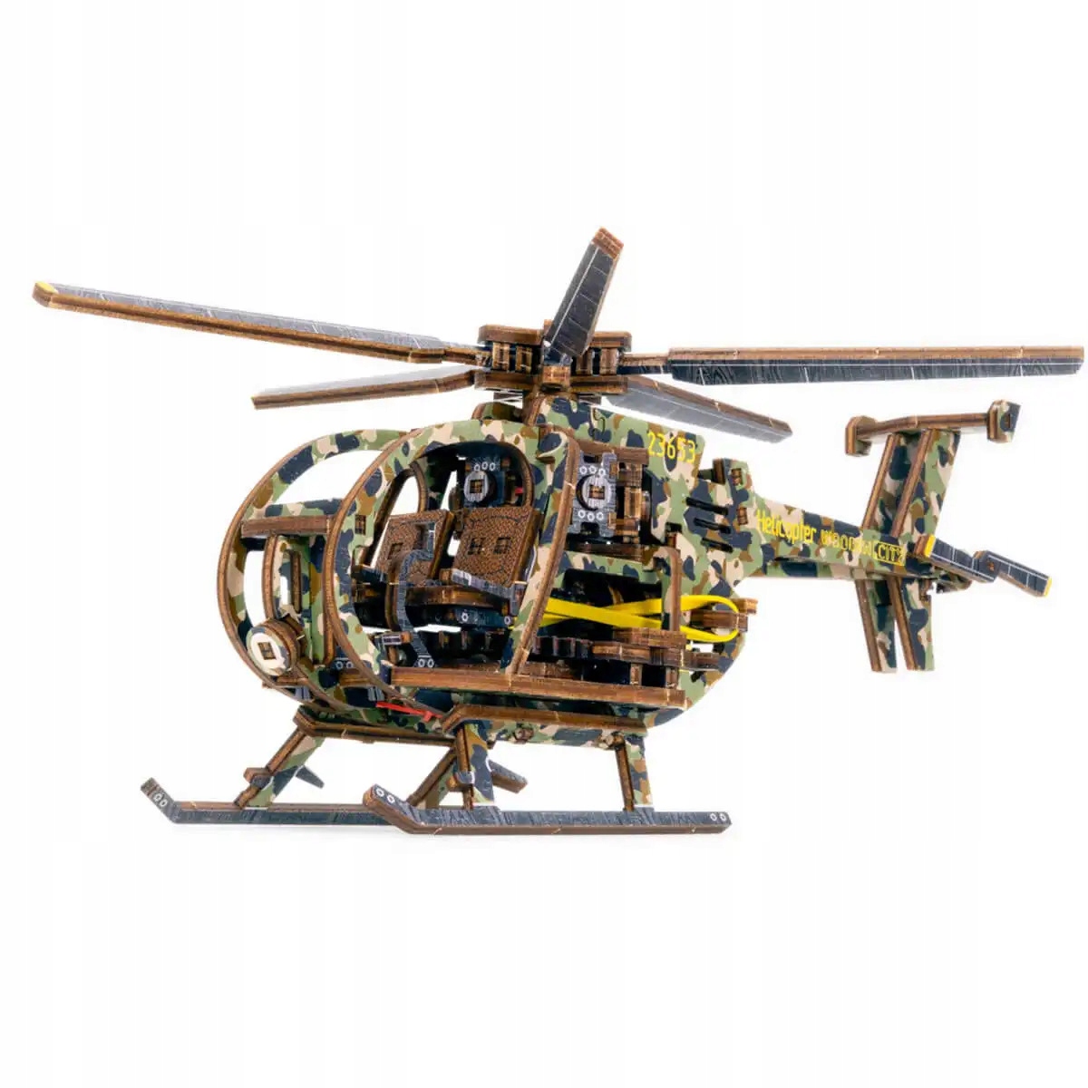 Puzzle 3D Drewniane Model Helikopter Limitowana Edycja Wooden.Ctiy
