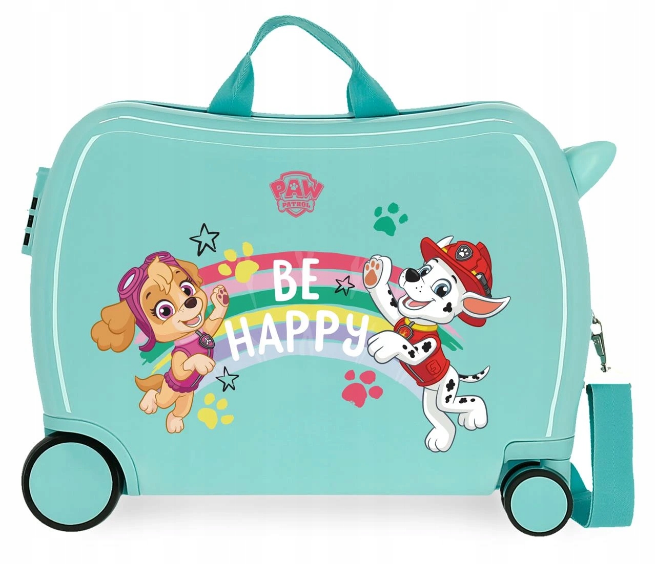 Dětský kufřík na kolečkách odražedlo Tlapková patrola Be Happy