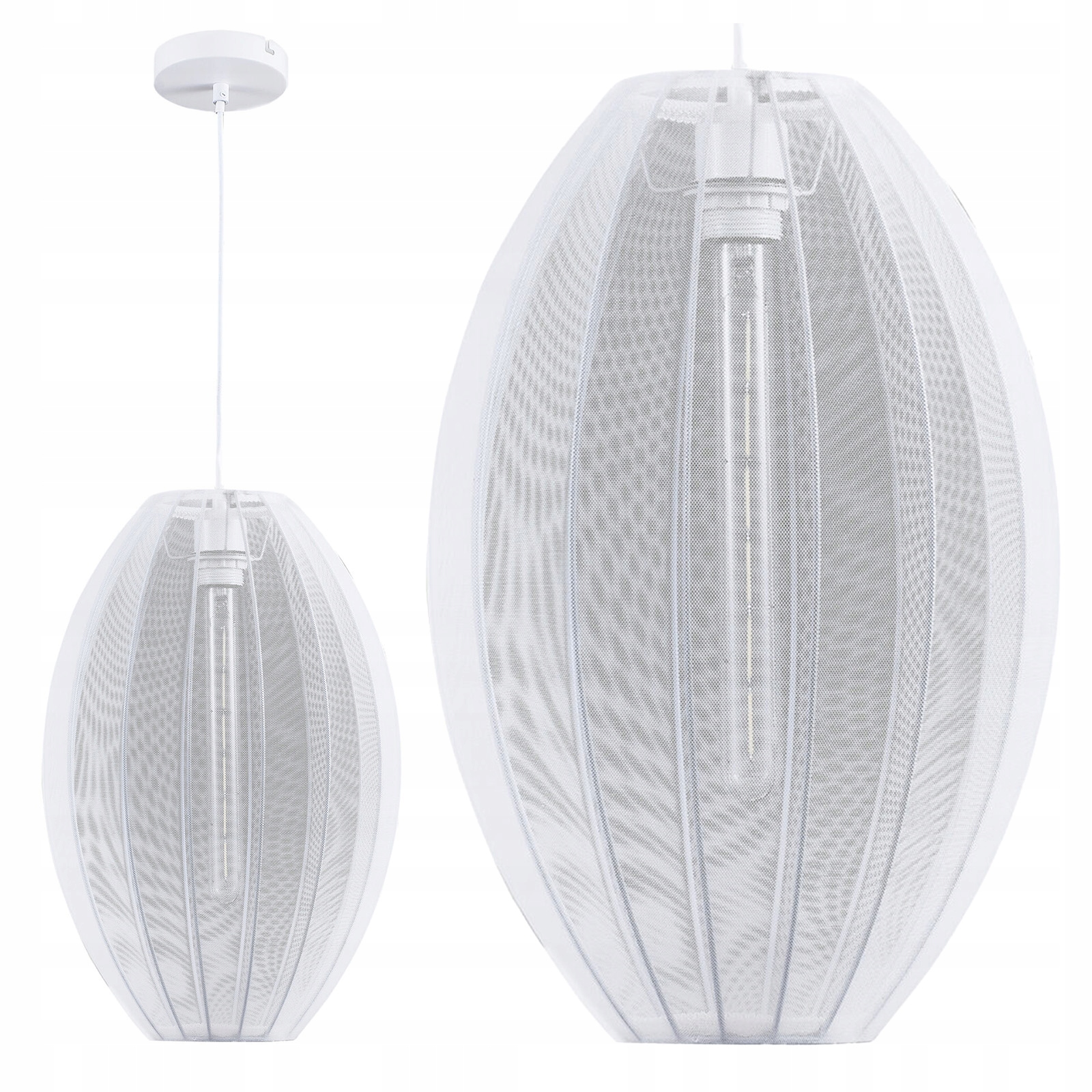 Závěsné Stropní Svítidlo Zwis E27 Bílá Japandi Sanico Goldlux