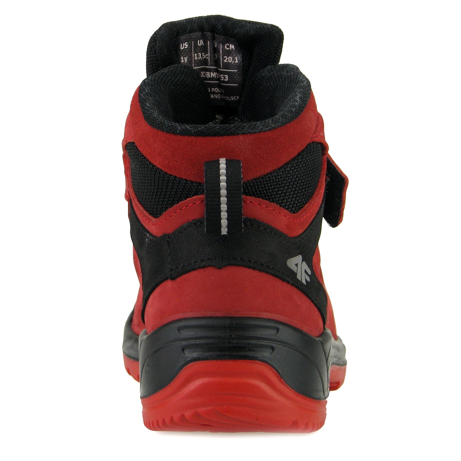 BUTY dziecięce 4F TREKKINGOWE trekkingi turystyczne JOBMW253 33 Kolor czerwony