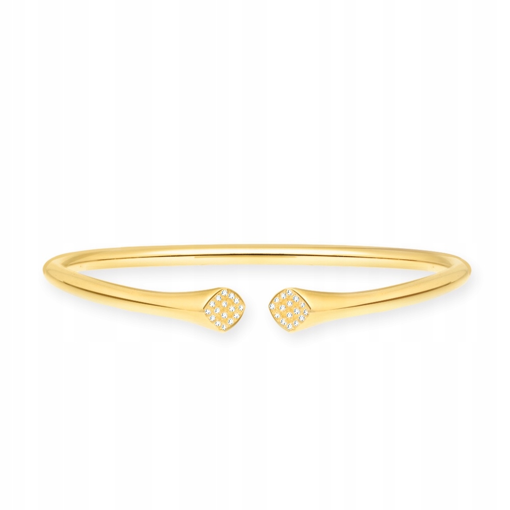 Pozłacana bransoletka z cyrkoniami Bangle pr. 92