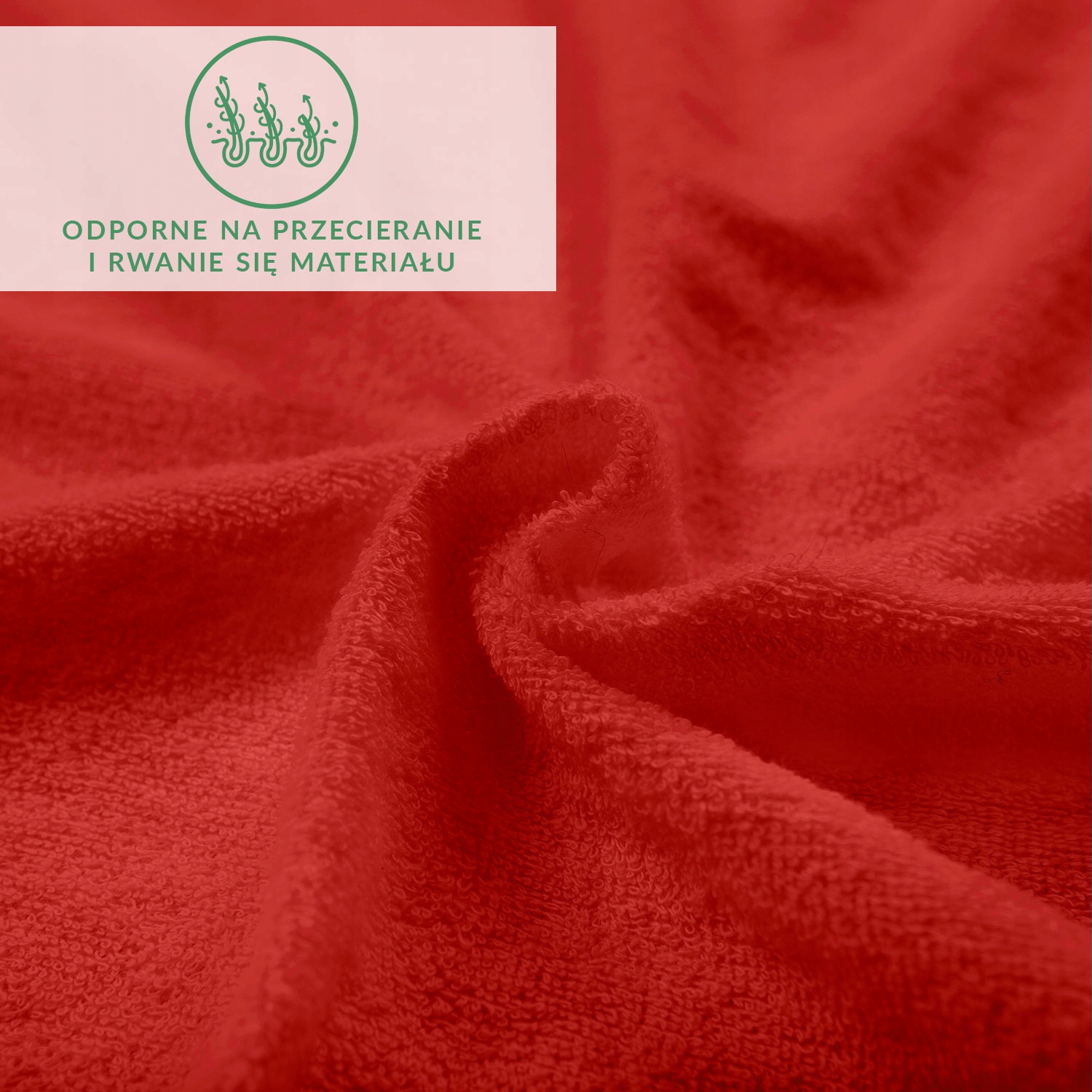 Prześcieradło z gumką 120x200 frotte BAWEŁNIANA FROTA barwa kolor czerwony Długość 200 cm
