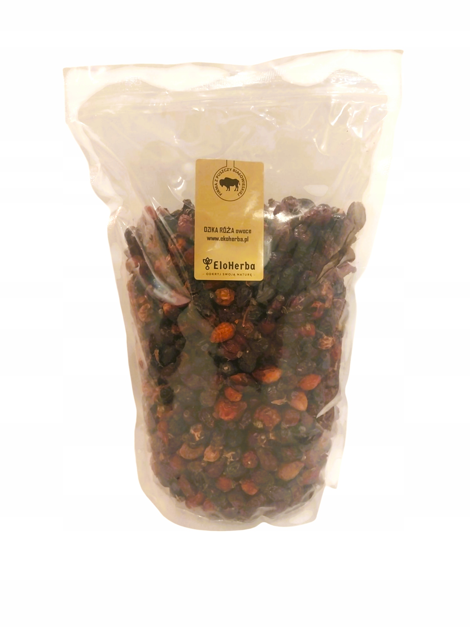 Dzika róża owoce suszone 1kg EkoHerba