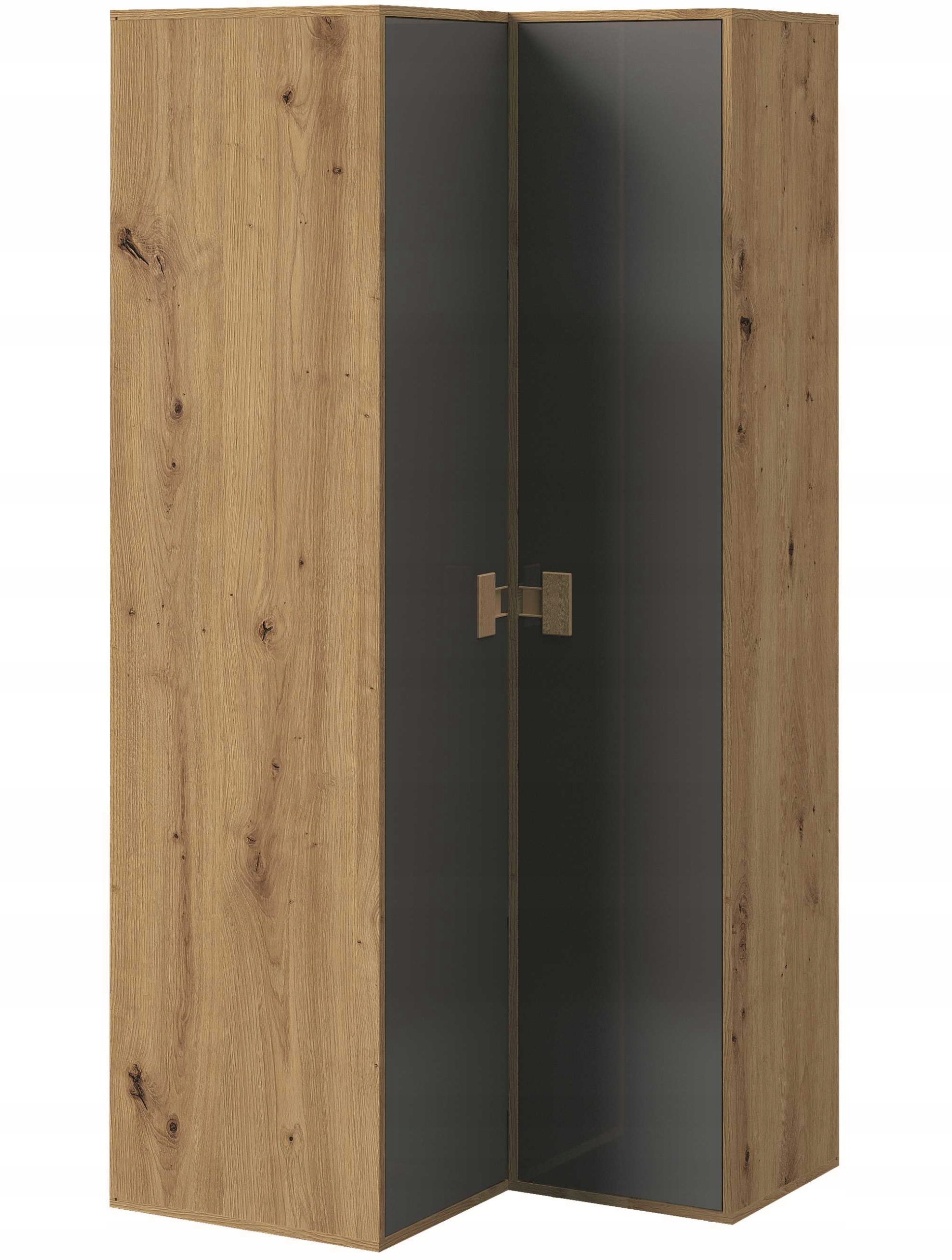 

szafa narożna rogowa duża półkami połysku Index 03