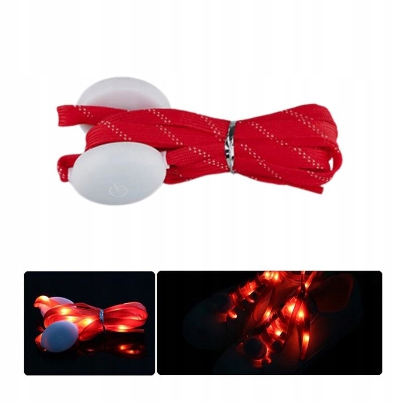 

Sznurówki święcące Led 3 tryby czerwone
