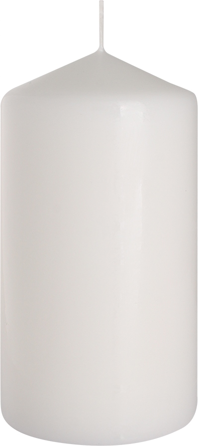 

Świeca walec biała klasyczna 8cm 15cm nie kapie Pl