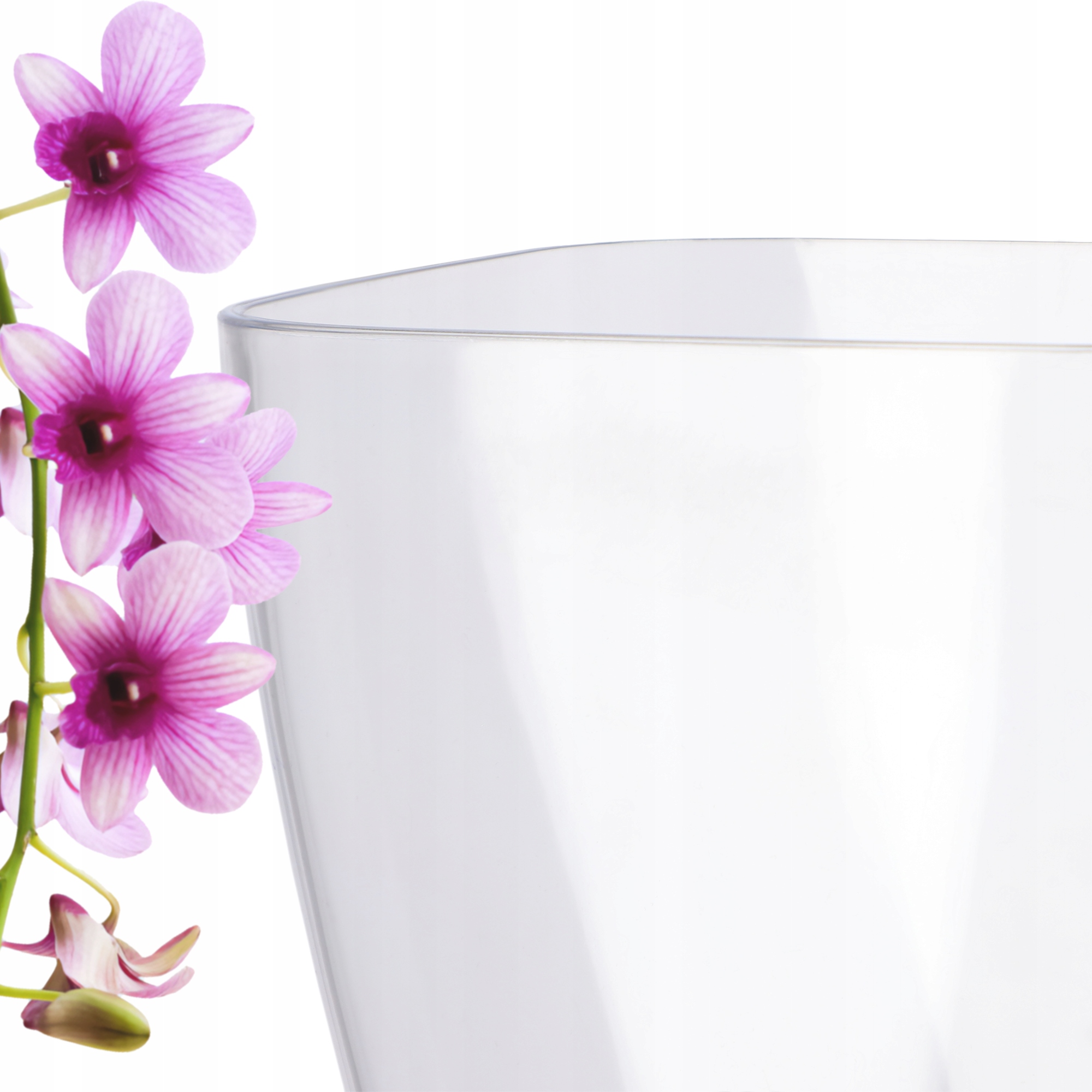 DONICZKA OSŁONKA NA STORCZYK KWIETNIK PLASTIKOWA ROŚLINY 12CM BEZBARWNA Kształt kwadratowy