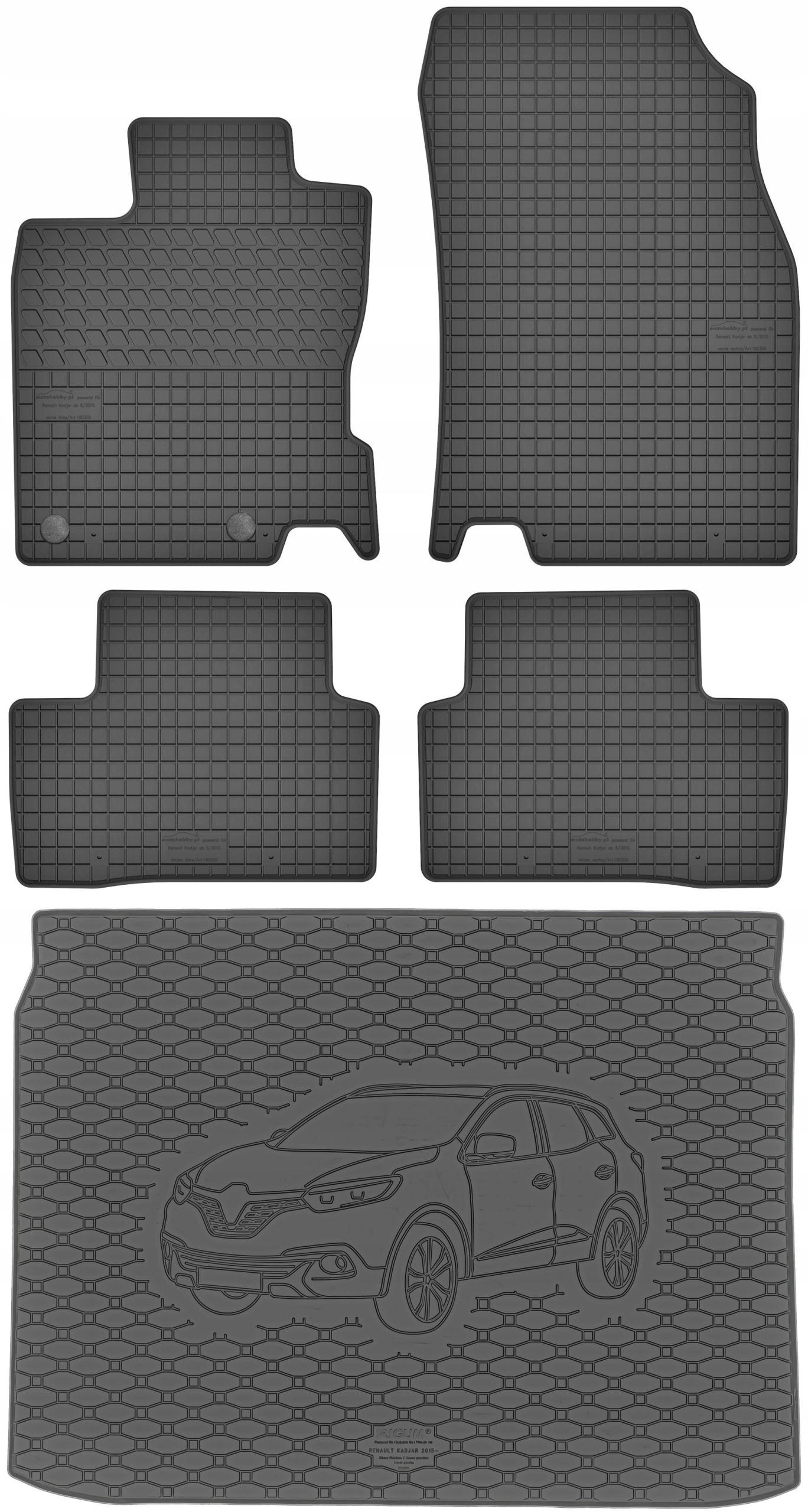 

Renault Kadjar Suv 2015- Dywaniki mata