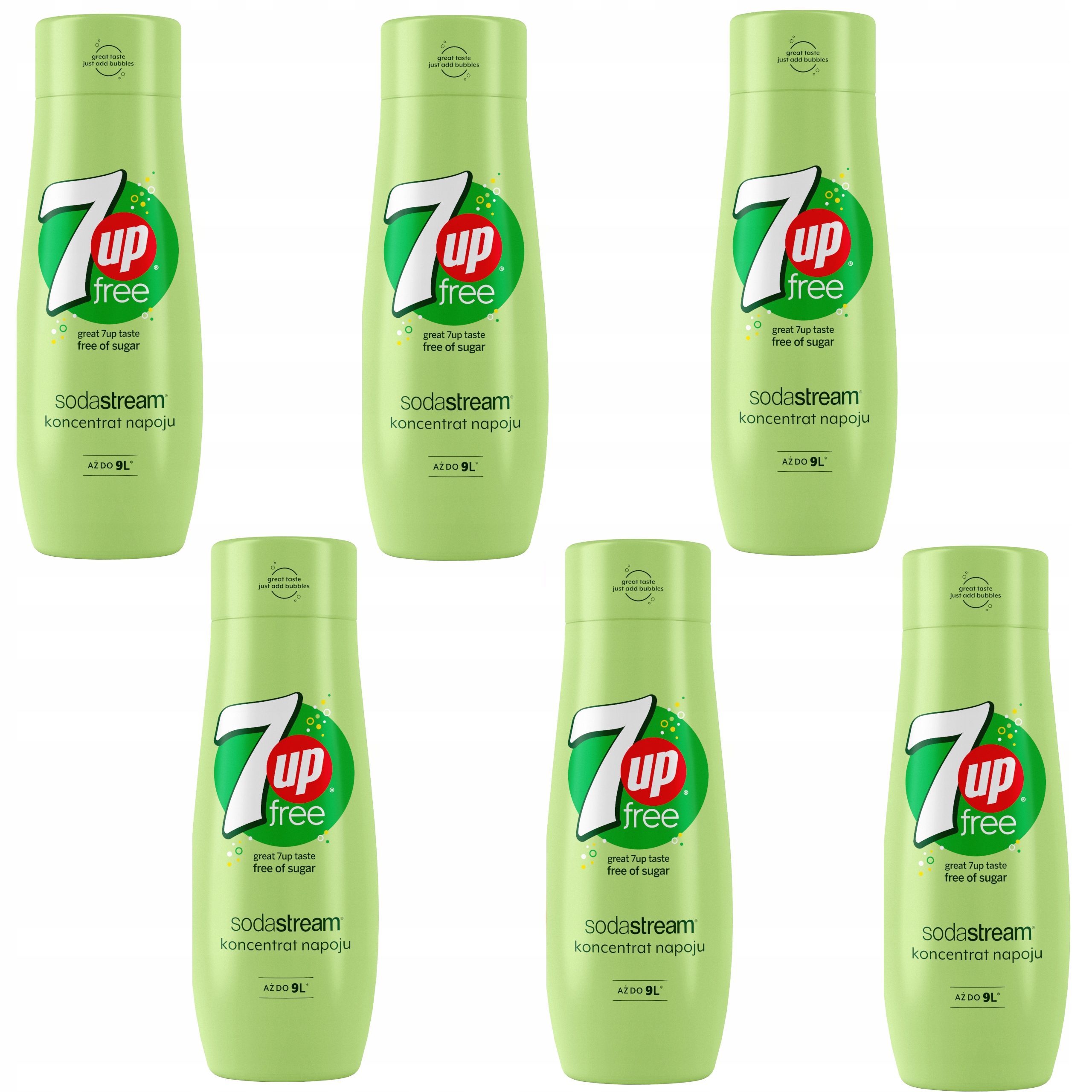 Sada 6 koncentrátů SodaStream 6 x 7UP Free