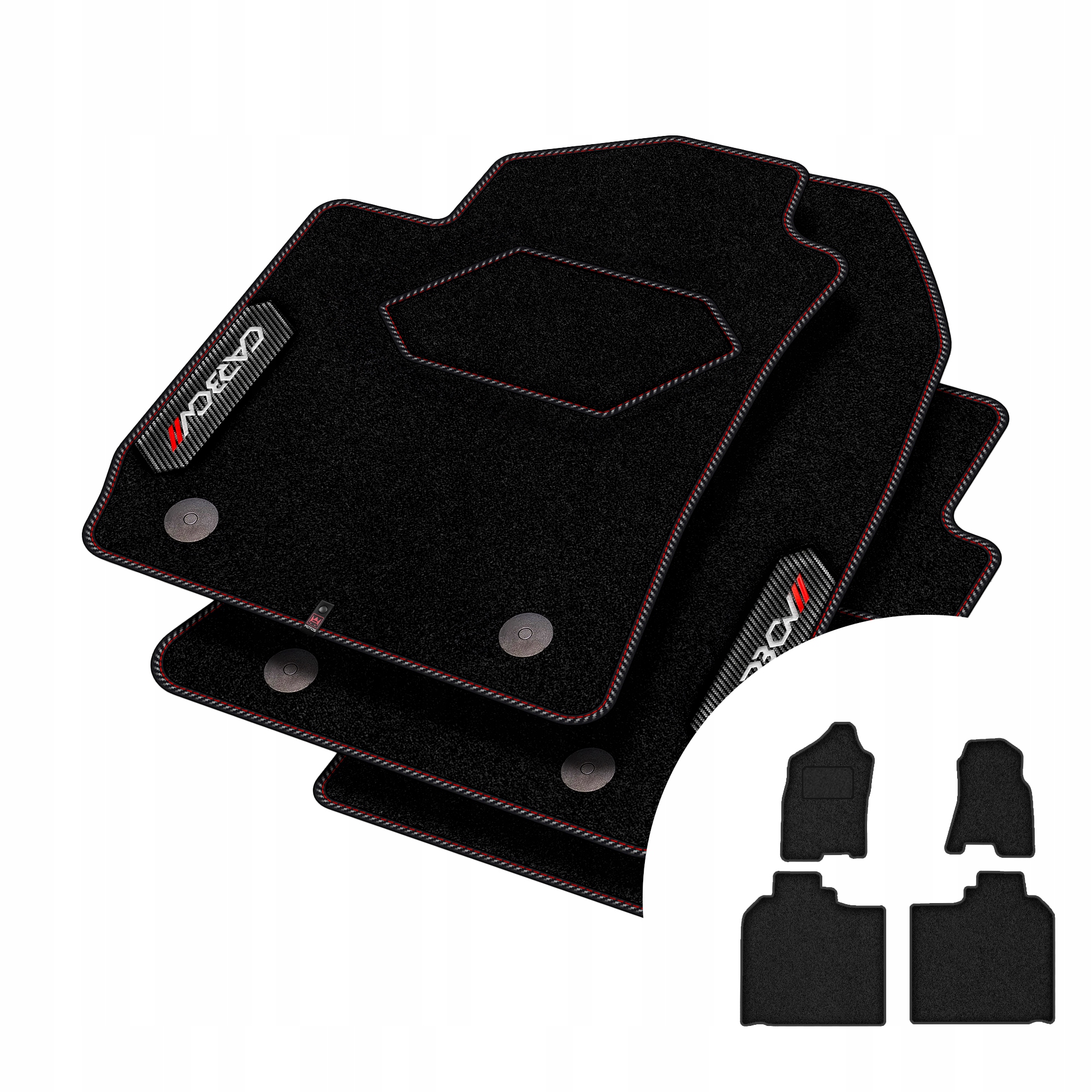 Velúrové koberčeky Carbon pre Dodge Ram 1500 V od roku 2019, dlhá verzia (Long)
