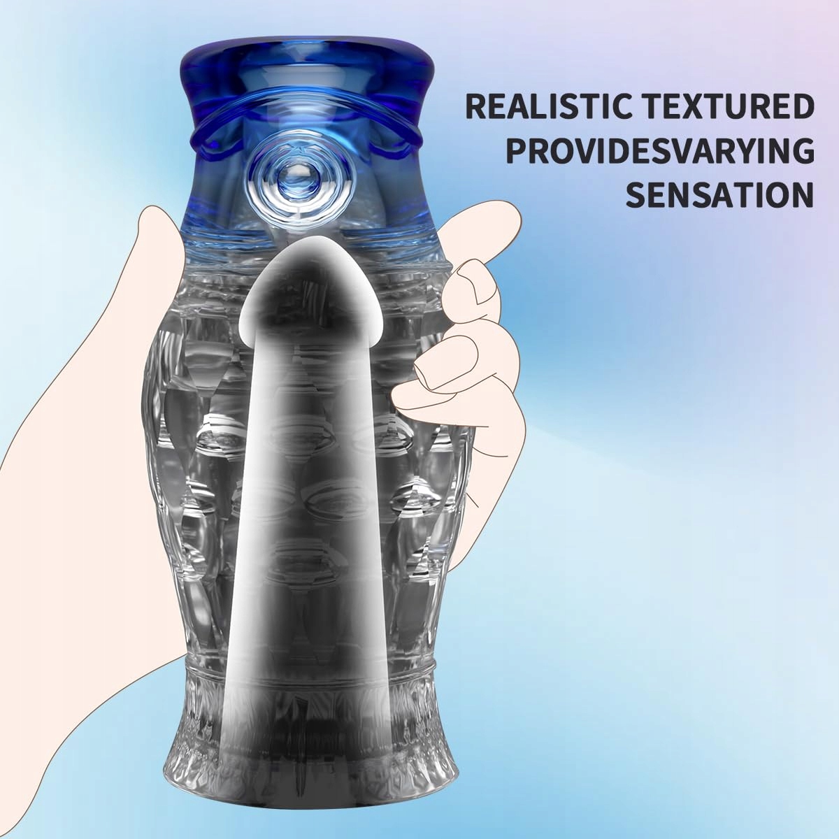 REALISTIC Masturbator 3D Vagina Klitoris Anal Trening Erotyczny — miniatura 7