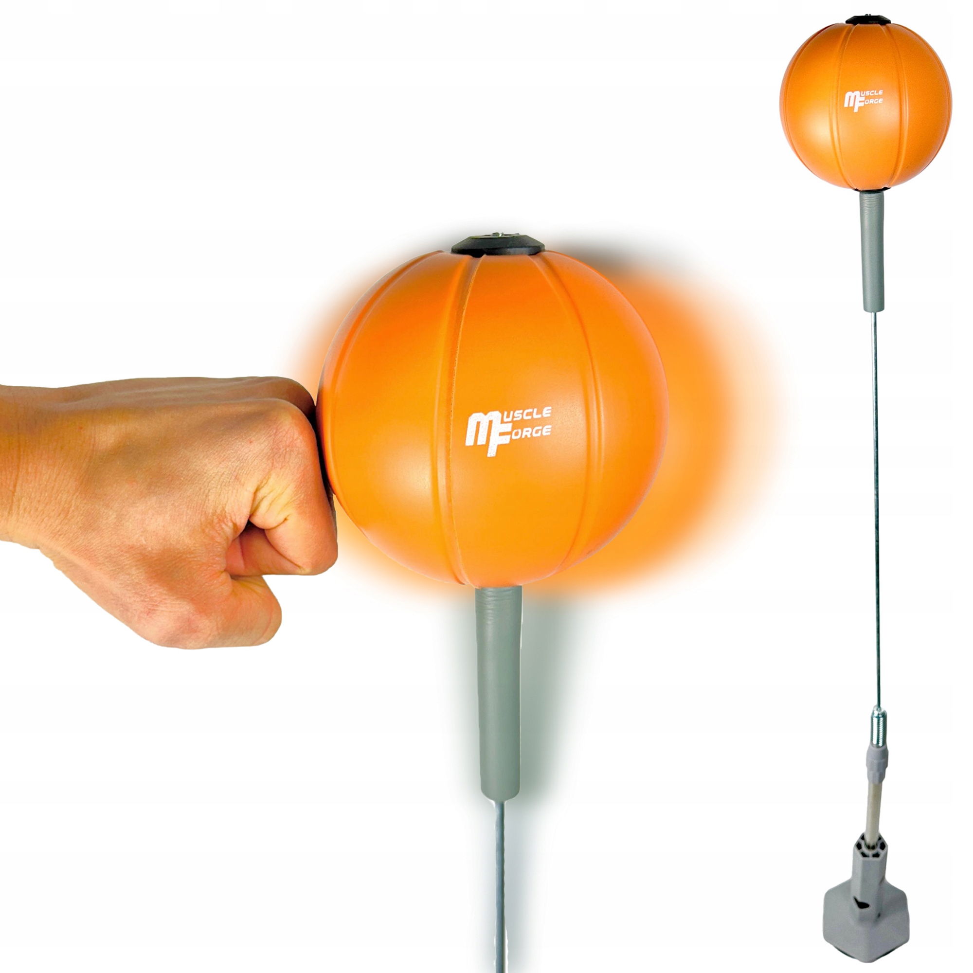 Piłka Refleksowa Stojąca z Przyssawką 139-154 cm Regulowana MuscleForge