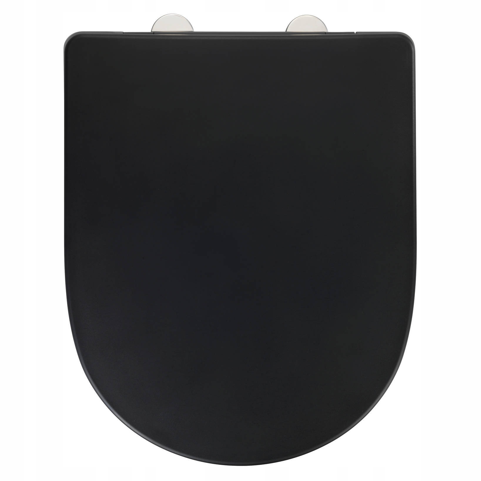 Wc Sedacia Doska S Pomalým Sklápaním Duroplast Tichá Čierna 36,5X45 CM Wenko
