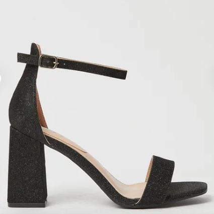 Dorothy Perkins Dámské Černé Brokátové Sandály 41 Fpg