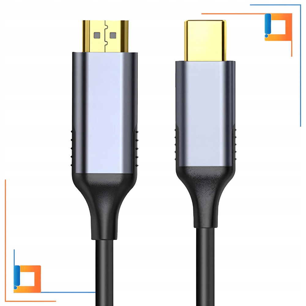 CO2 KABEL USB-C HDMI PRZEJŚCIÓWKA ADAPTER HUB USB TYP C DO HDMI MHL 4K 60HZ Złącze 1 Męska