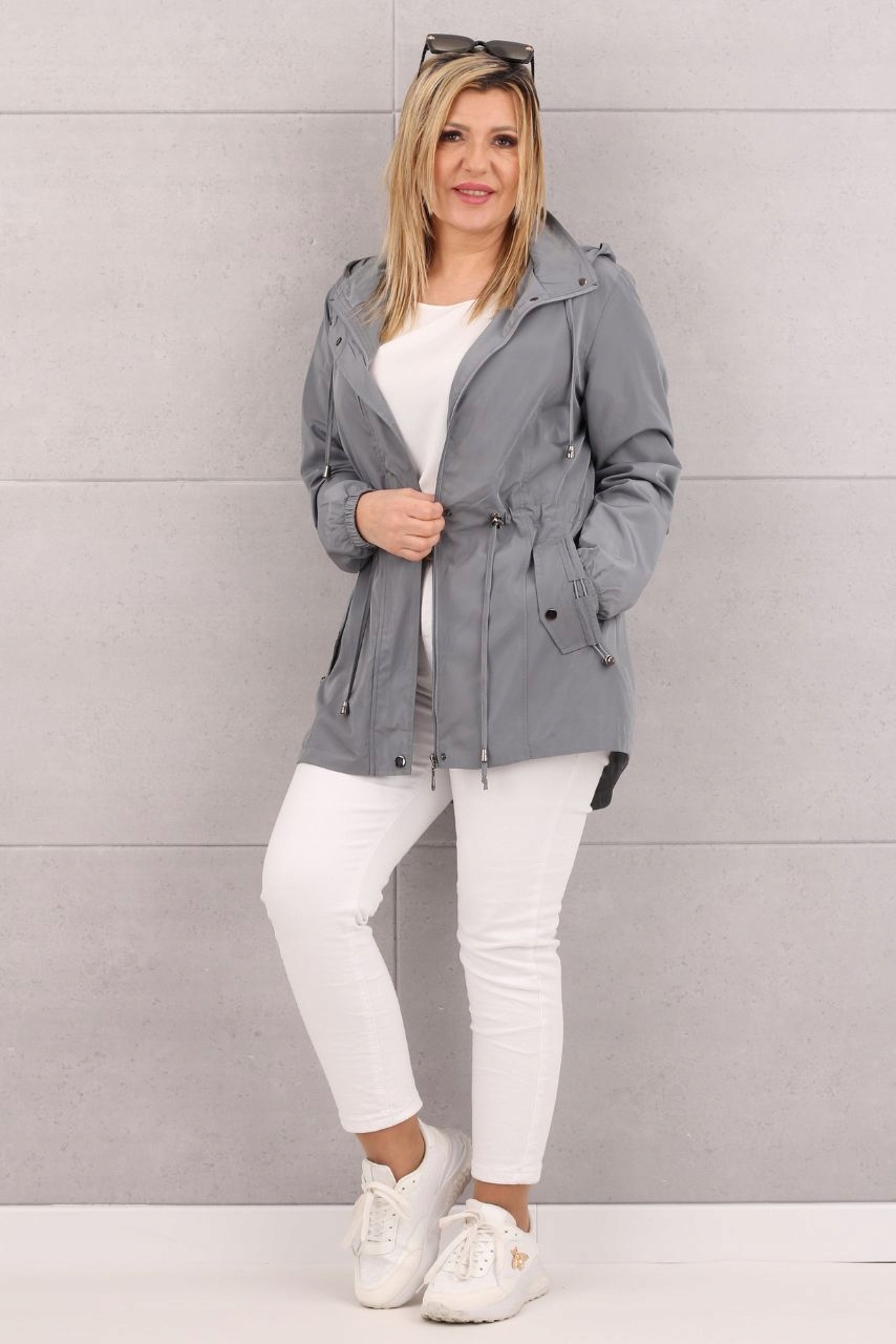 LEKKA KURTKA PARKA DAMSKA PRZEJŚCIOWA MODNA NA WIOSNĘ DUŻE ROZMIARY Płeć kobieta