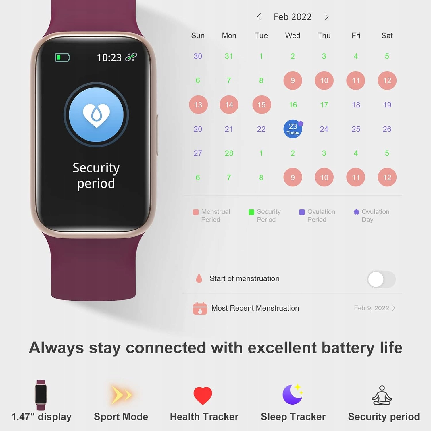 SMART WATCH WODOODPORNY ZEGAREK DAMSKI SMARTWATCH SpO2, KROKI TRENING! Obsługa ładowania bezprzewodowego nie