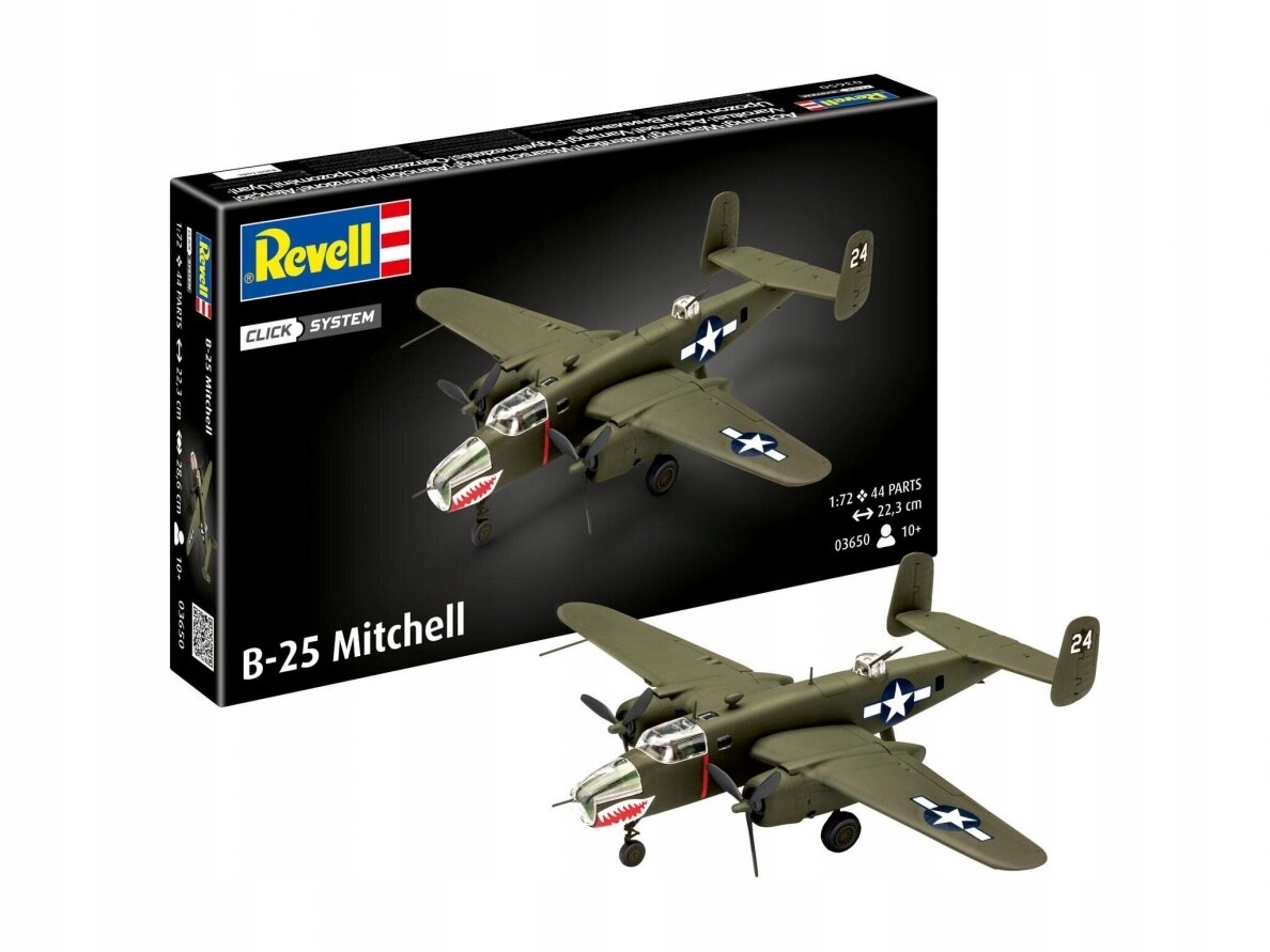 Revell 03650 Bombowiec B-25 Mitchell do składania 1/72 - Easy-Click System