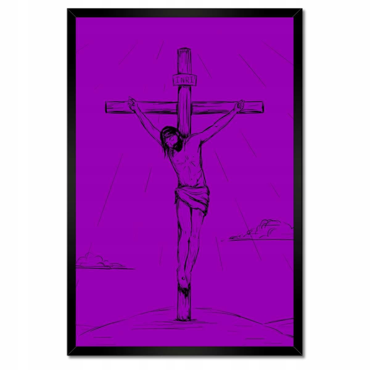 Plakáty v rámu 40x60 Ježíš Kristus na kříži