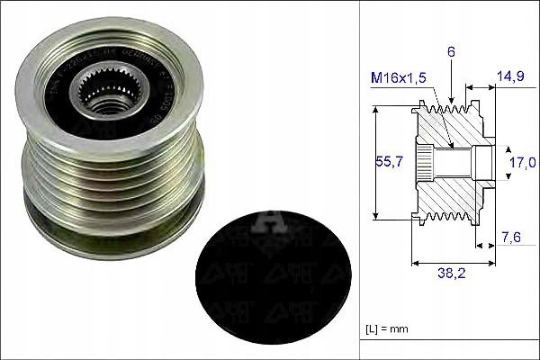 Ina Pásové Kolo Alternátoru Db Asistent řidiče #28