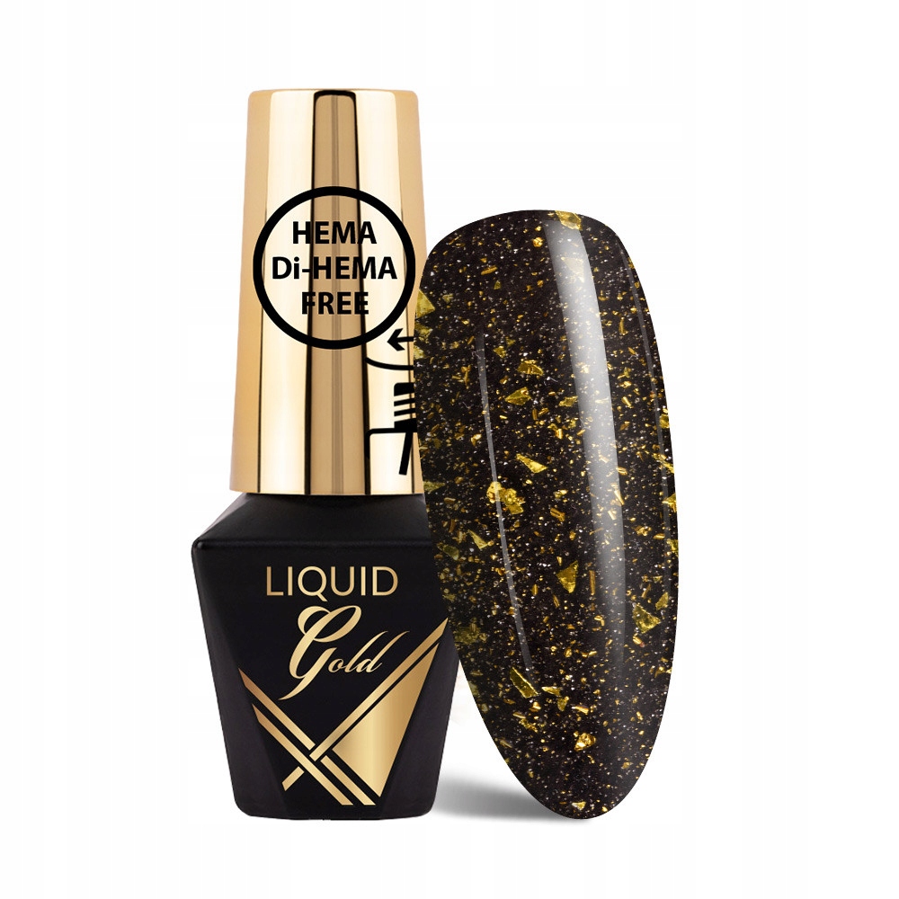 Liquid Gold MollyLac top hybridný no wipe tekuté zlato 10 g