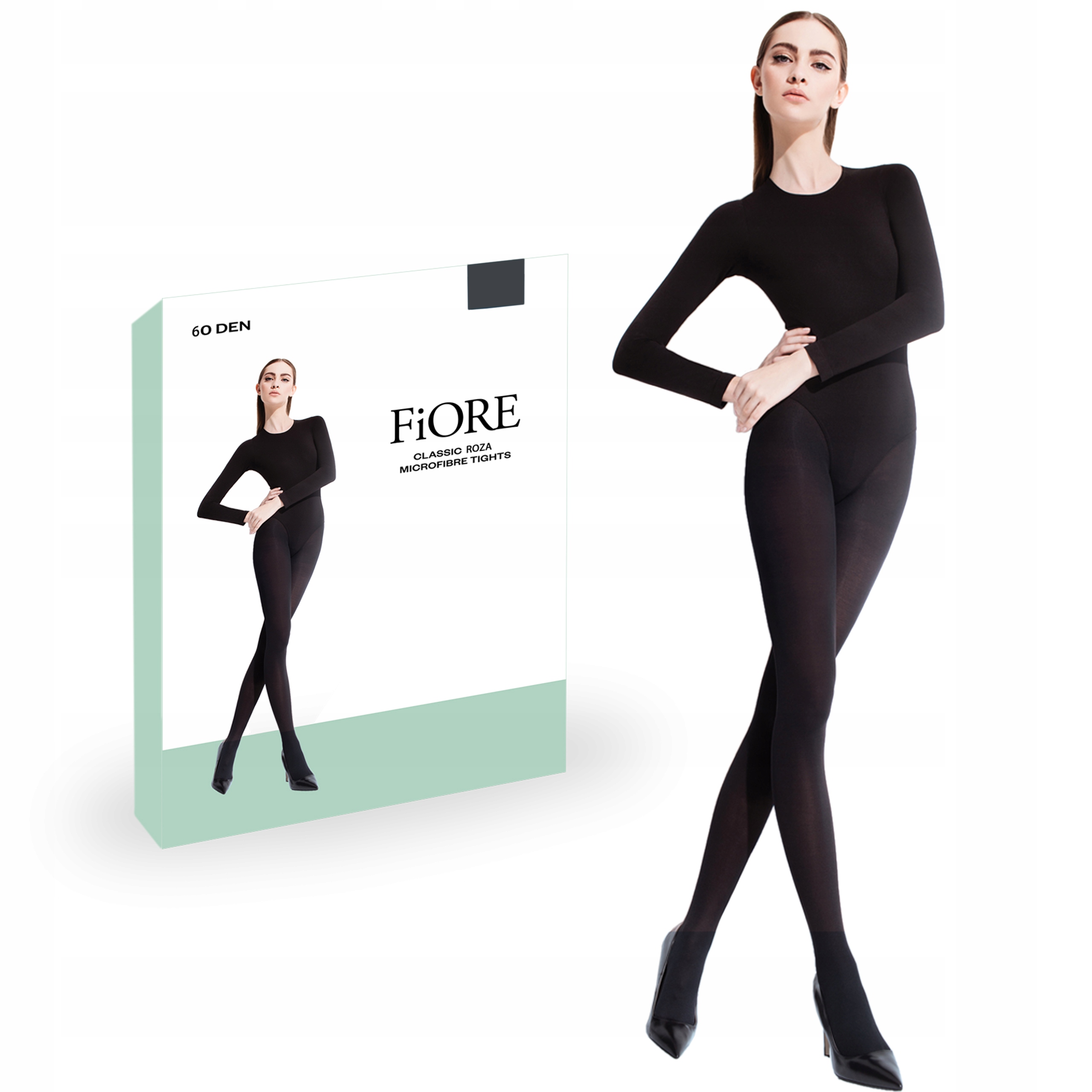 

Fiore rajstopy Roza 60 den Mikrofibra Grafit 3-M