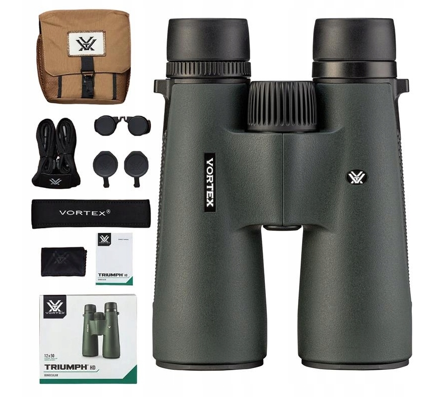 Dalekohled Vortex Triumph Hd 12X50 Pro Lovce Doživotní Gw sada K&f