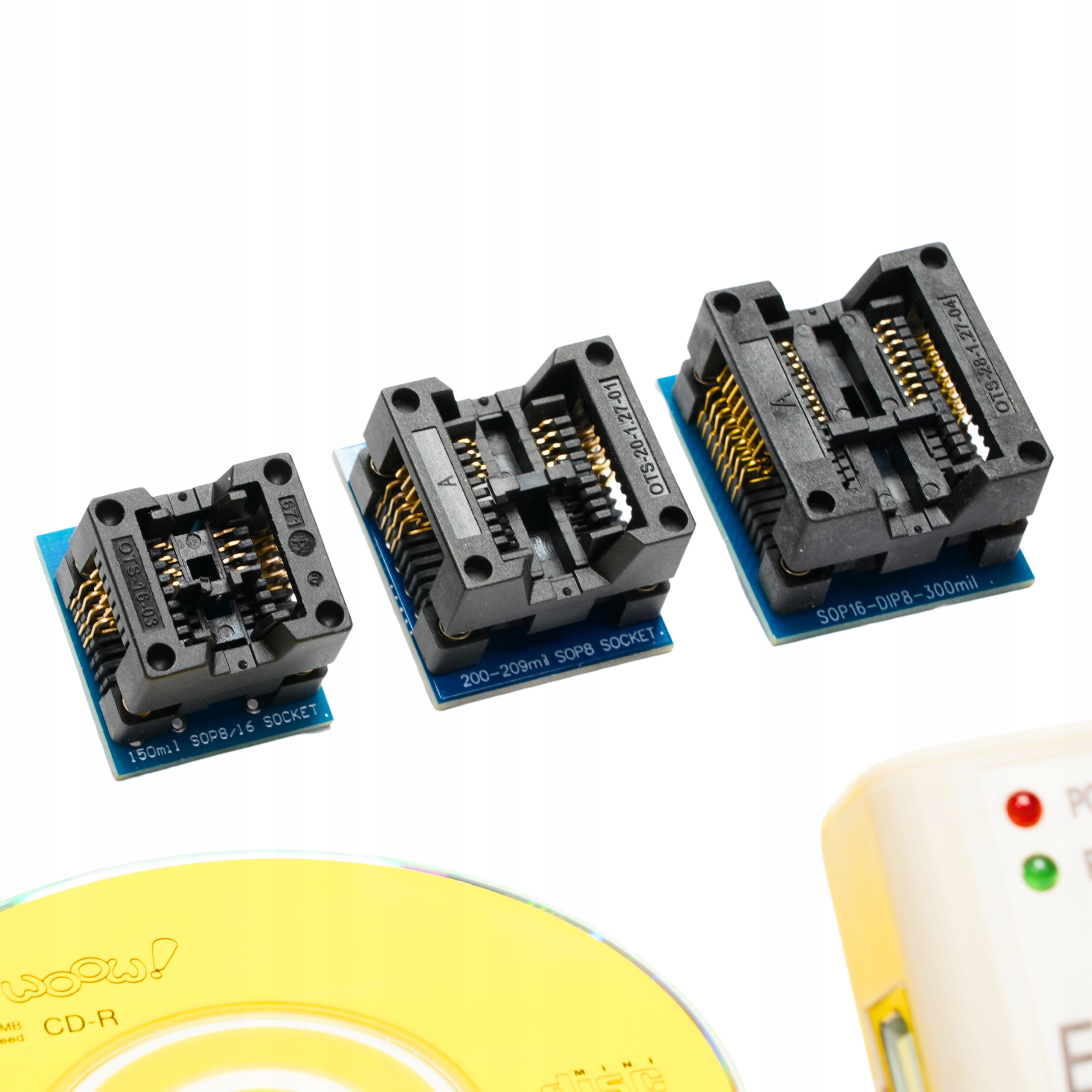 Zestaw programator EZP2019+ EEPROM FLASH BIOS z klipsem + 6 adapterów + USB Zawiera baterie nie
