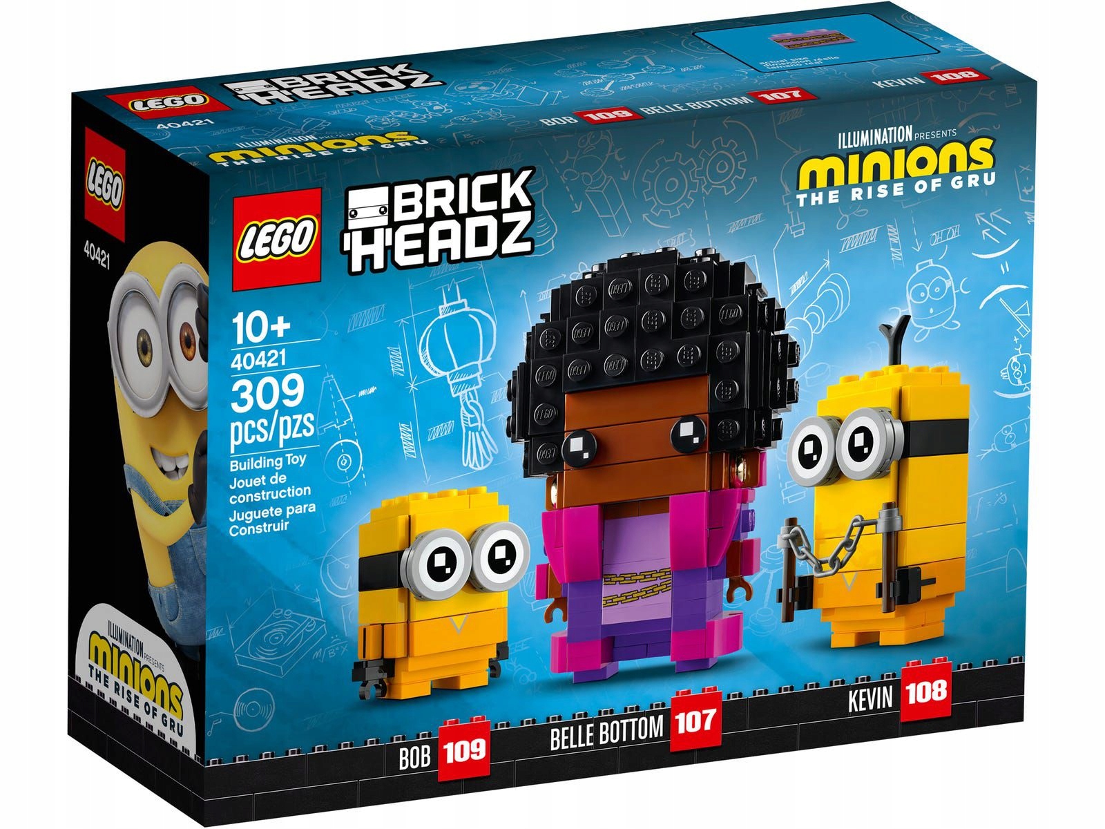 

Lego BrickHeadz Belle Bottom, Kevin i Bob 40421