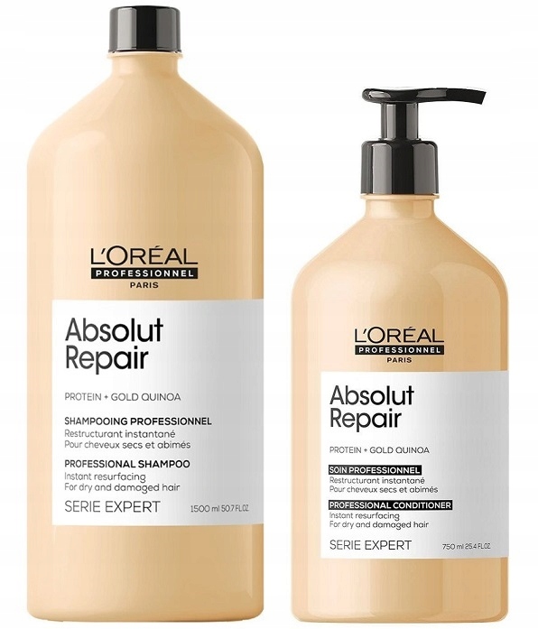 

Loreal Absolut Repair Szampon 1500 Odżywka 750ml