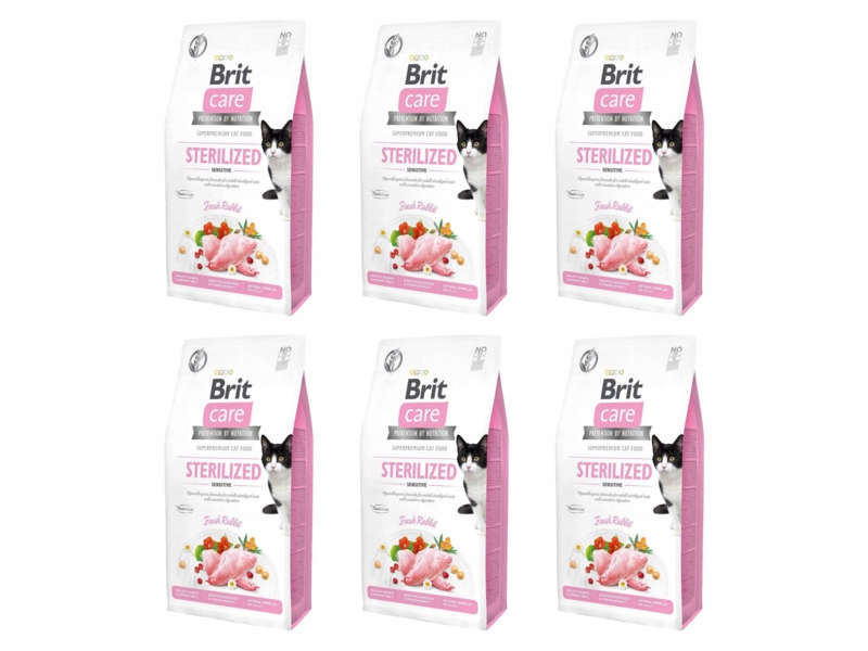 Karma dla kotów Brit Care Grain Free Sterilized z królikiem 6 x 0.4 kg