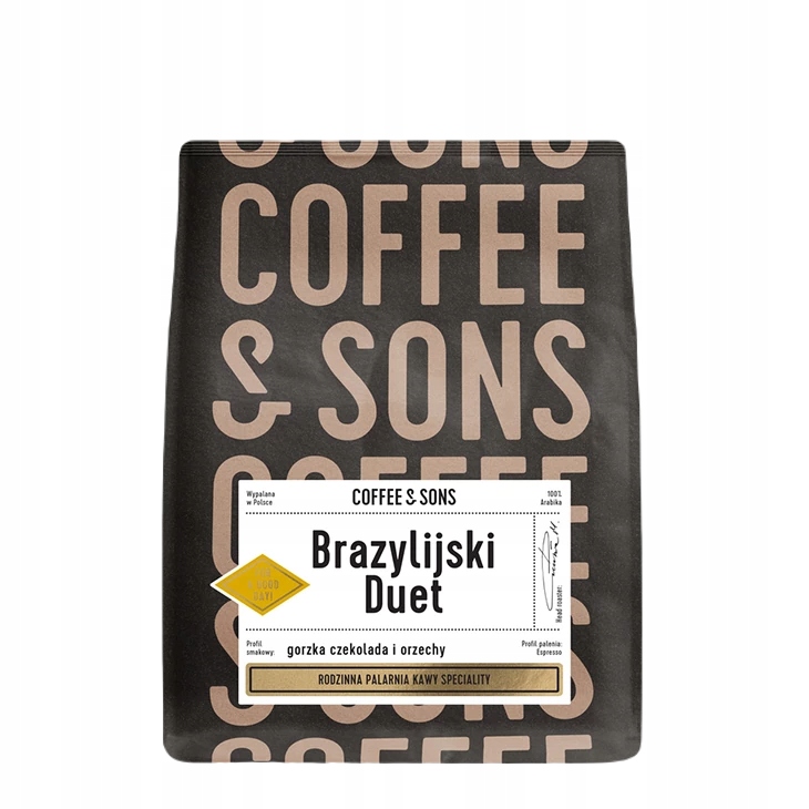 Kawa ziarnista Arabica Coffee and Sons Brazylijski Duet 1000g