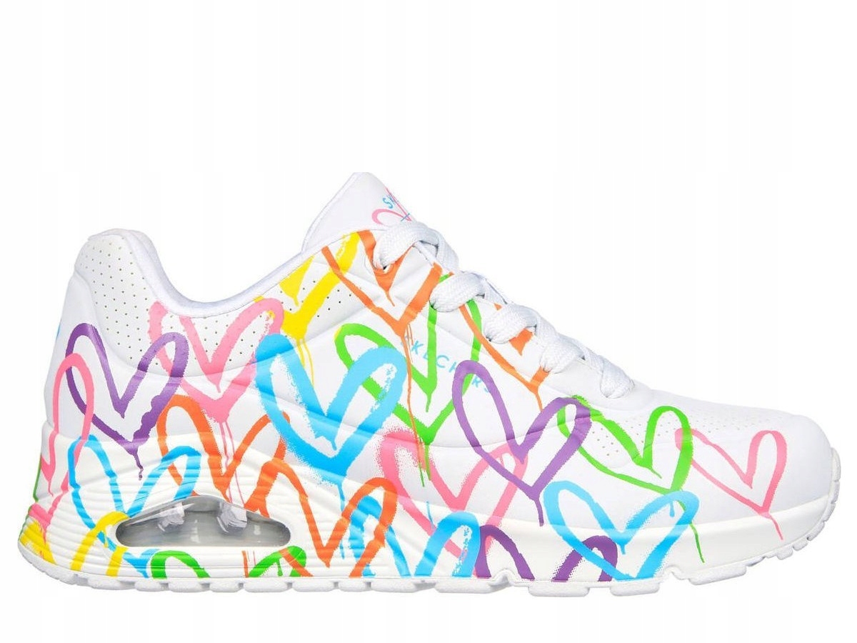 Dámské boty Skechers 177981WMLT Uno Highlight Love Bílé 36,5