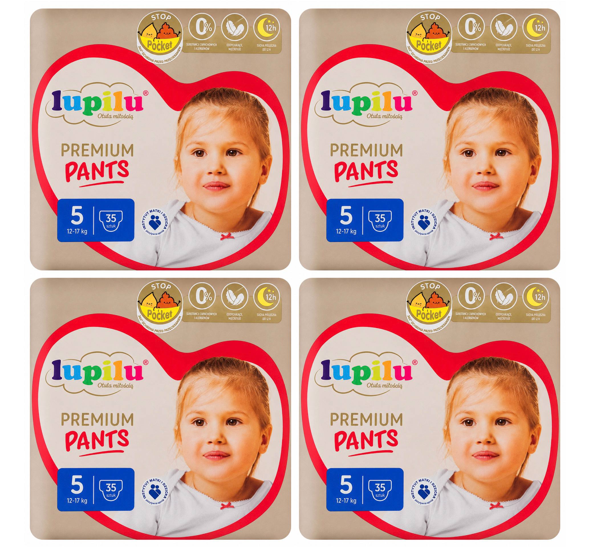 Pieluchomajtki Lupilu Premium Rozmiar 5 35 szt.