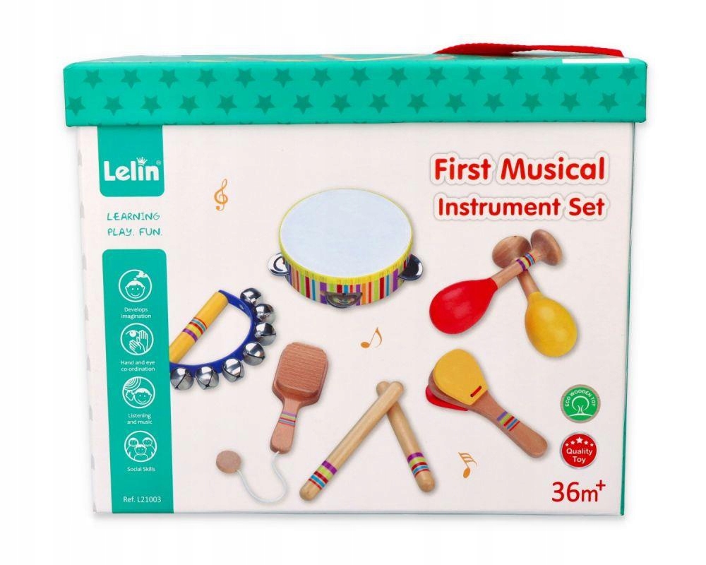 Tęczowy zestaw muzyczny Baterie nie