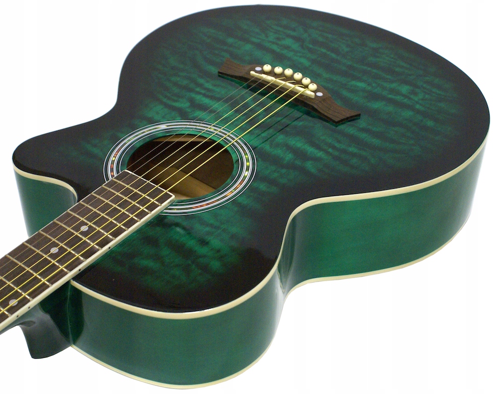 PIĘKNIE ZDOBIONA GITARA AKUSTYCZNA ECHO917+DODATKI Kod producenta 0583