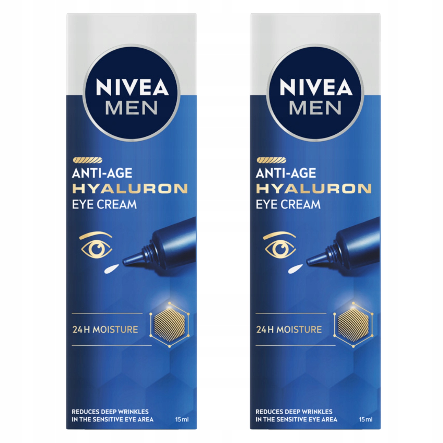 Nivea Men Hyaluron Pánský krém proti vráskám pod oči 15 ml x2