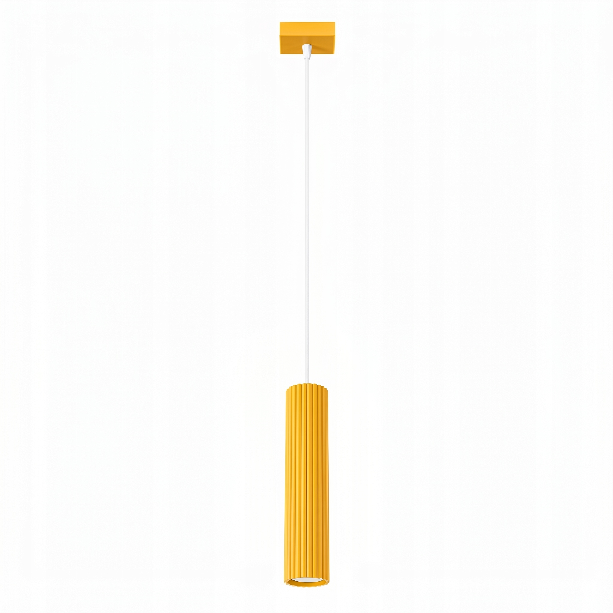 Závěsná stropní lampa do kuchyně Tuba převis Gu10 Karbon 1 žlutá Sollux