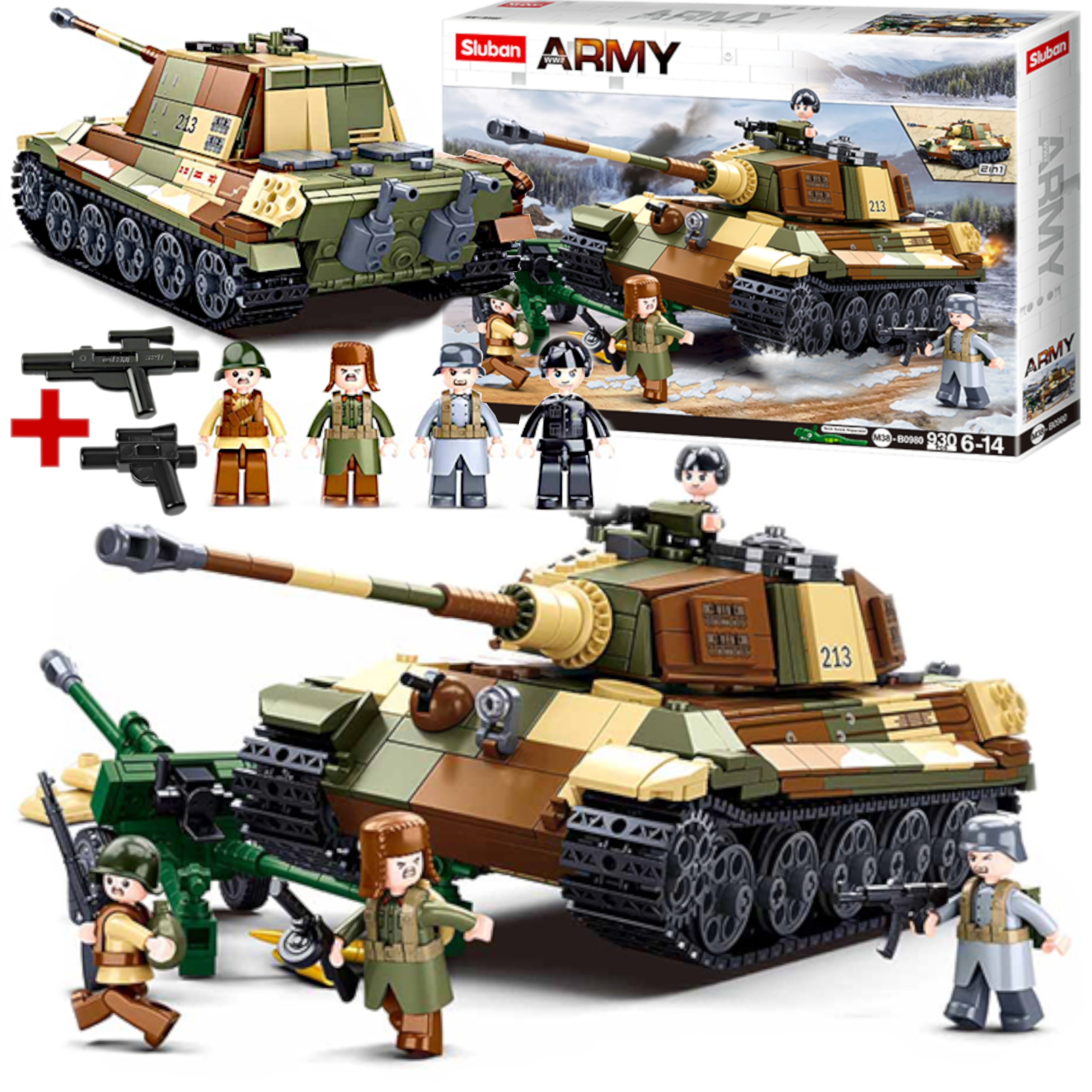 

Klocki Czołg Tygrys/ Panzerjäger Lego Broń