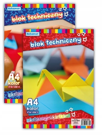 

Blok Techniczny Kolorowy 160g 10ark A4 Schemat
