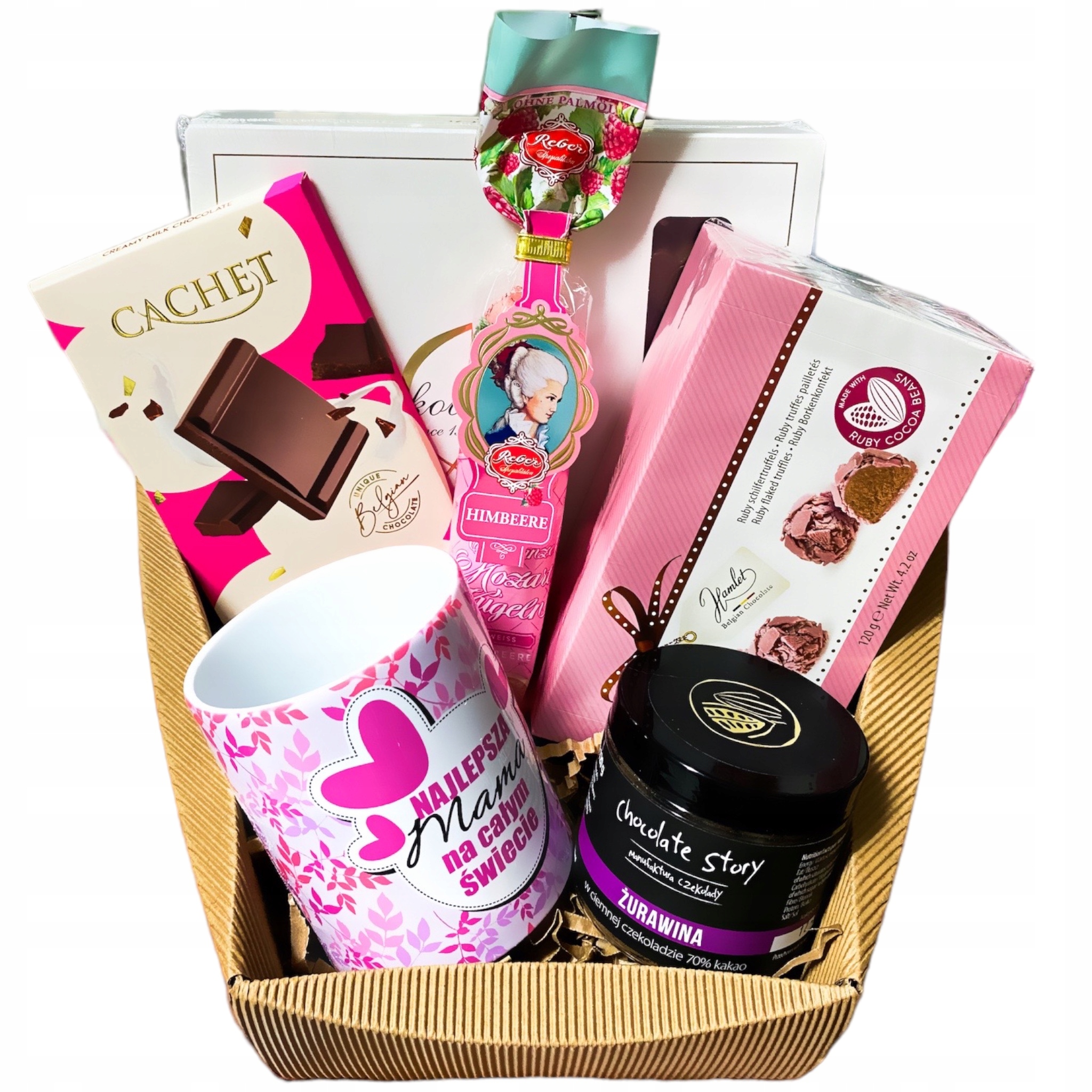 Zestaw prezentowy Dzień Matki Dla Mamy Kubek dla Mamy słodycze