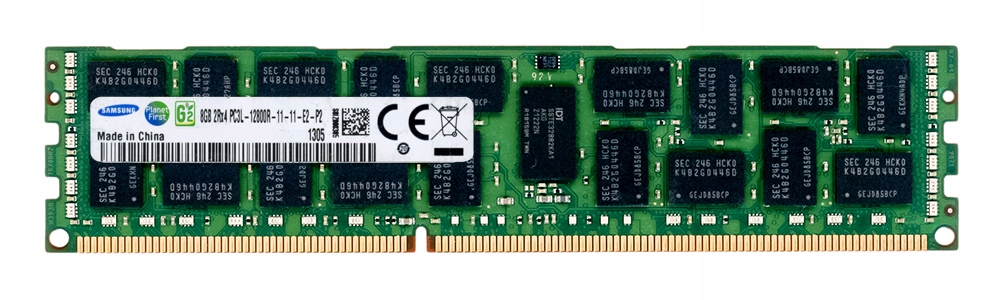 Samsung 8GB DDR3 2Rx4 1600MHz PC3L-12800R Reg Ecc