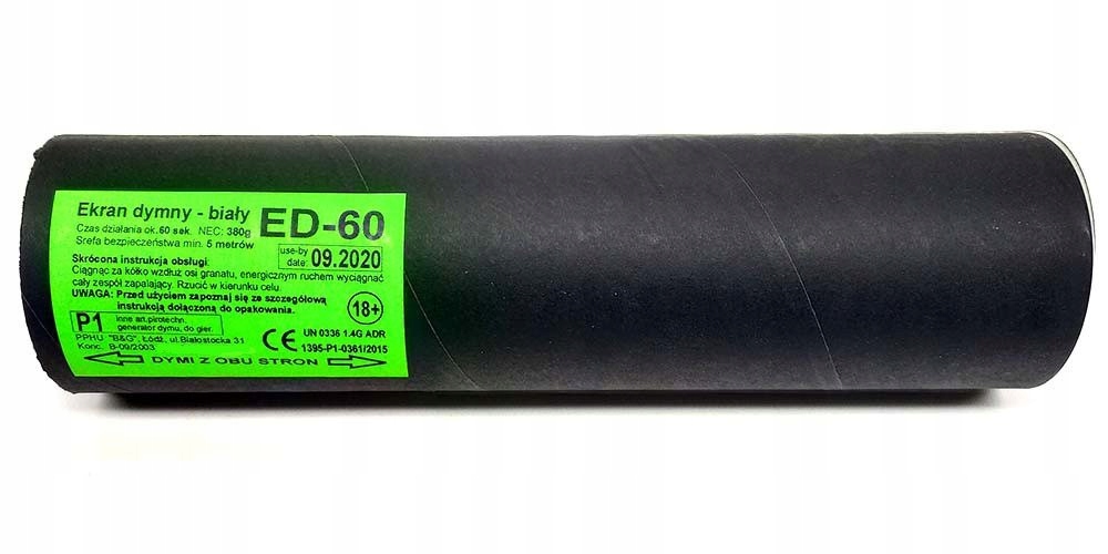 Granat Dymny Biały Zawleczka, ekran dymny ED-60