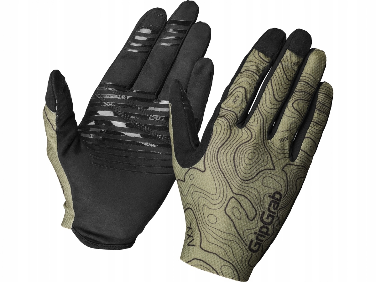 Rękawiczki rowerowe GripGrab Rebel zielone, L