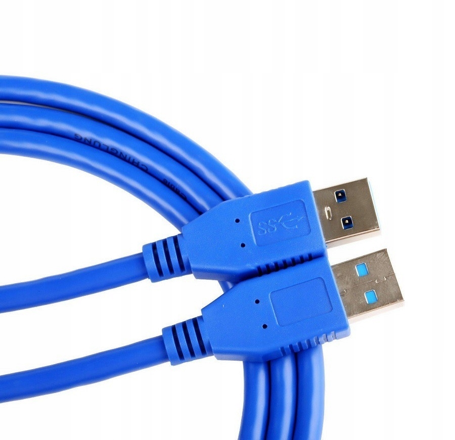 Lindy USB 3.0 A/B 3.0m kabel USB 3 m USB A USB B Niebieski