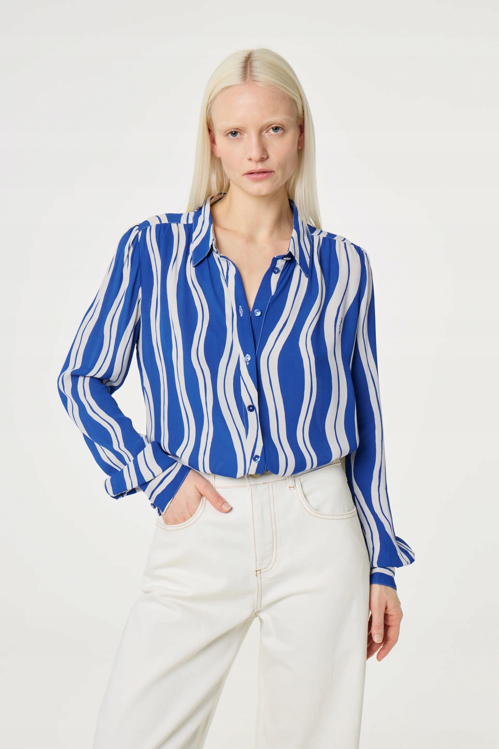 Košile na knoflíky viskóza Fabienne Chapot vel 36. elegantní