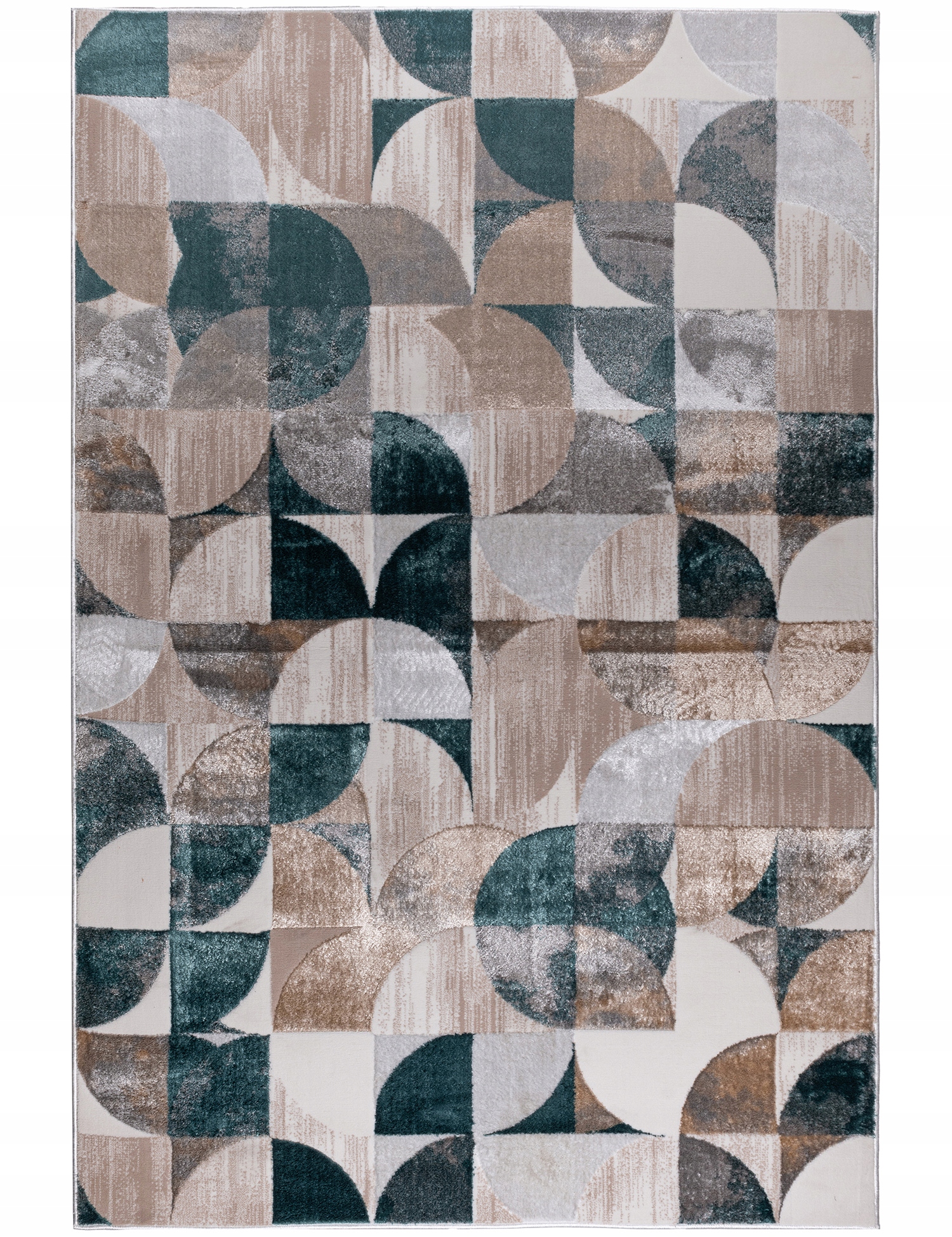 Moderný Koberec Farebný Do Izby Geometrický Mäkký Módny Vzor 120x170cm