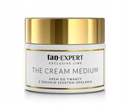 TanExpert The Cream Medium 50 g Krém na obličej s efektem opalování