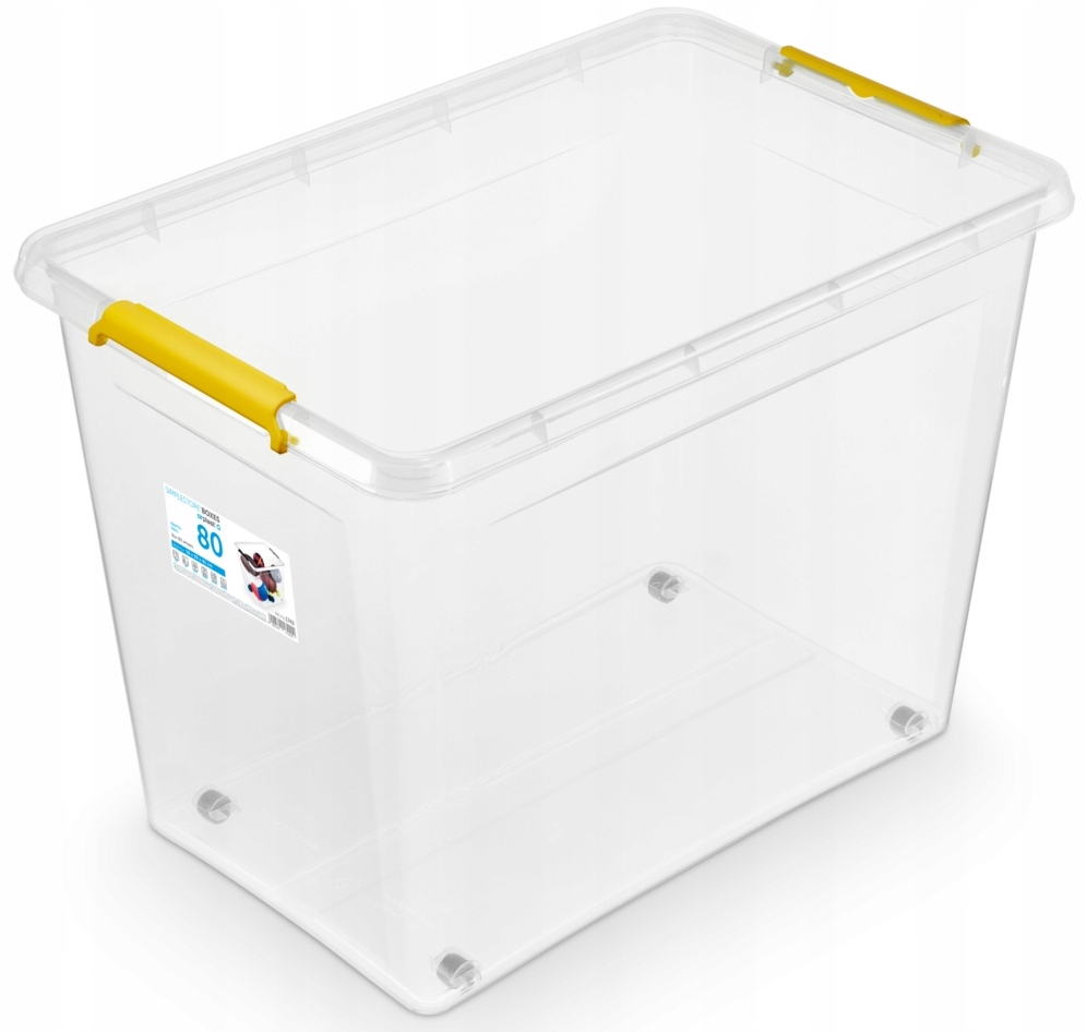 

Pojemnik Do Przechowywania Simple Box 80L yellow